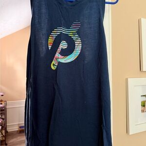 Ladies Peloton Navy Tank Top